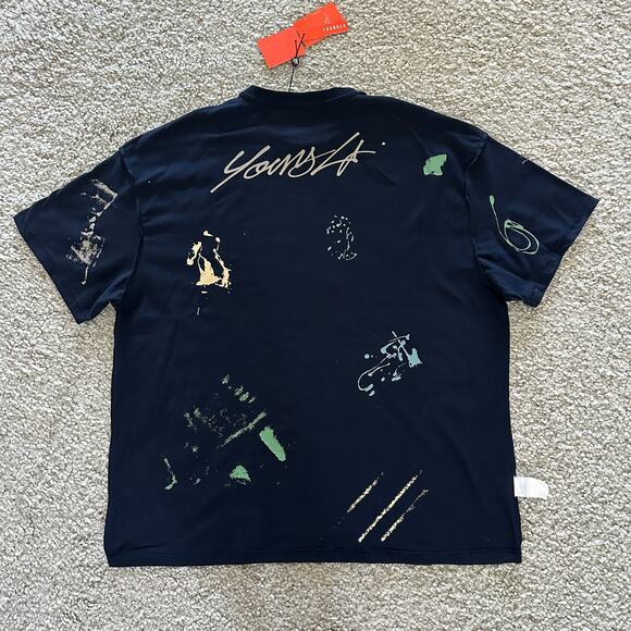 Men's YoungLA InsideOut FunPrint Tee, XL, NWT, DarkBlue - Picture 2 of 10